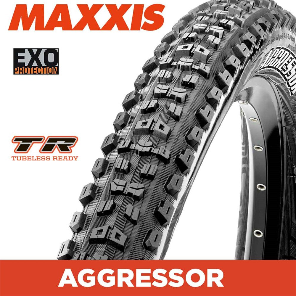 Maxxis Aggressor Tyre Folding TR EXO 60 TPI Dual Compound