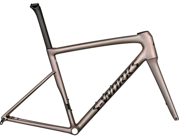 54 S-Works Tarmac SL8 Frameset Gloss Viavi Red Gold Over Silver / Satin Metallic Obsidian