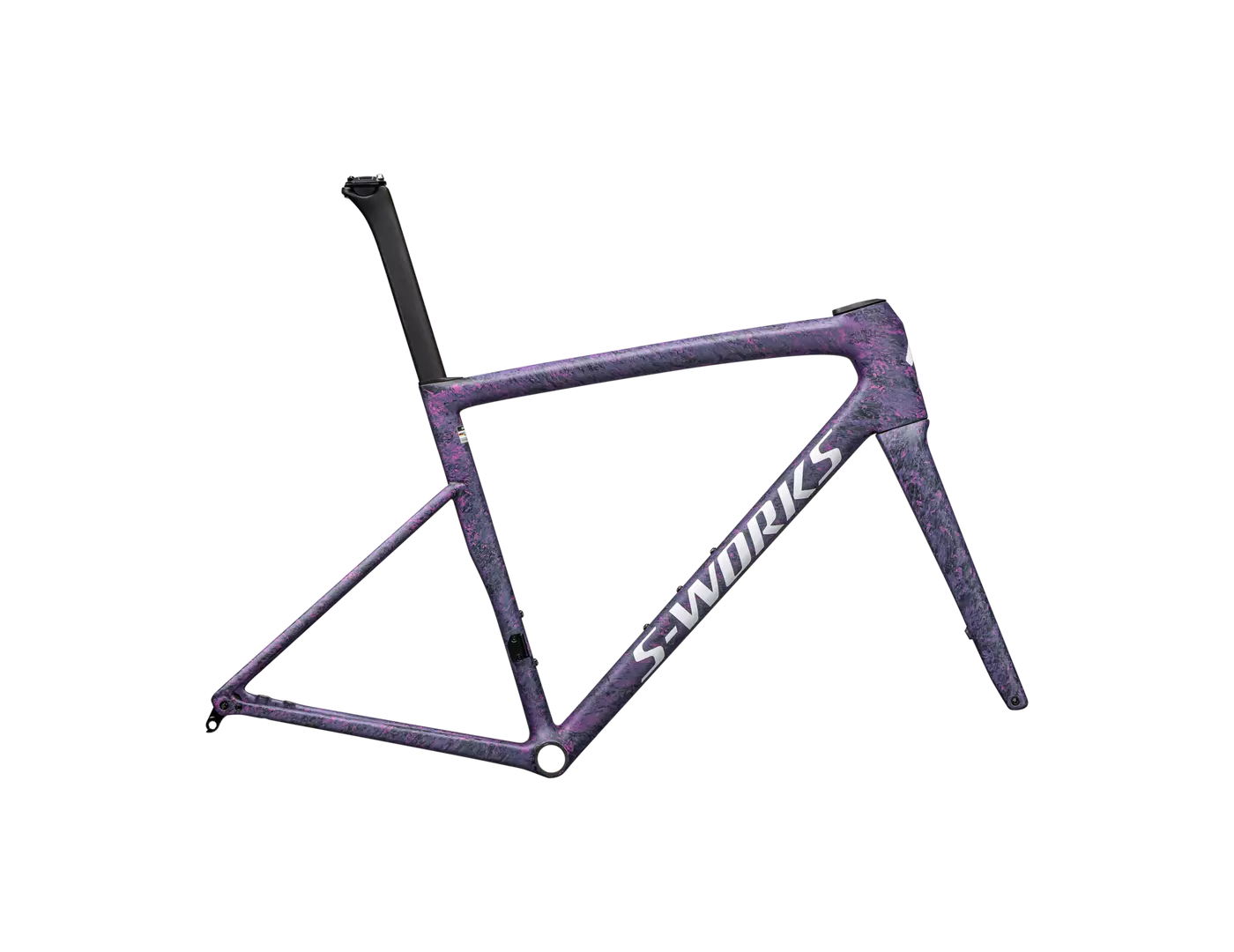 52 S-Works Tarmac SL8 Frameset Satin Carbon / Rebel Pink + Deep Lake Metallic Blurred Impasto / Gloss White