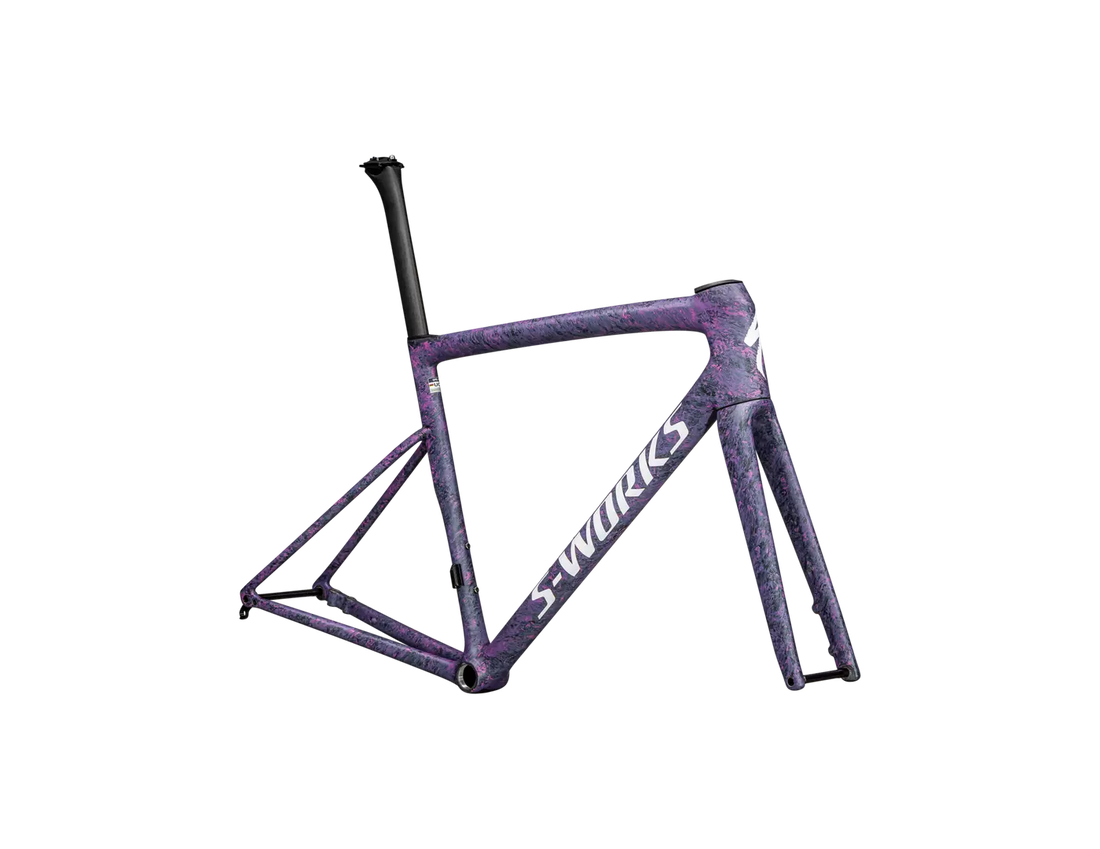 52 S-Works Tarmac SL8 Frameset Satin Carbon / Rebel Pink + Deep Lake Metallic Blurred Impasto / Gloss White